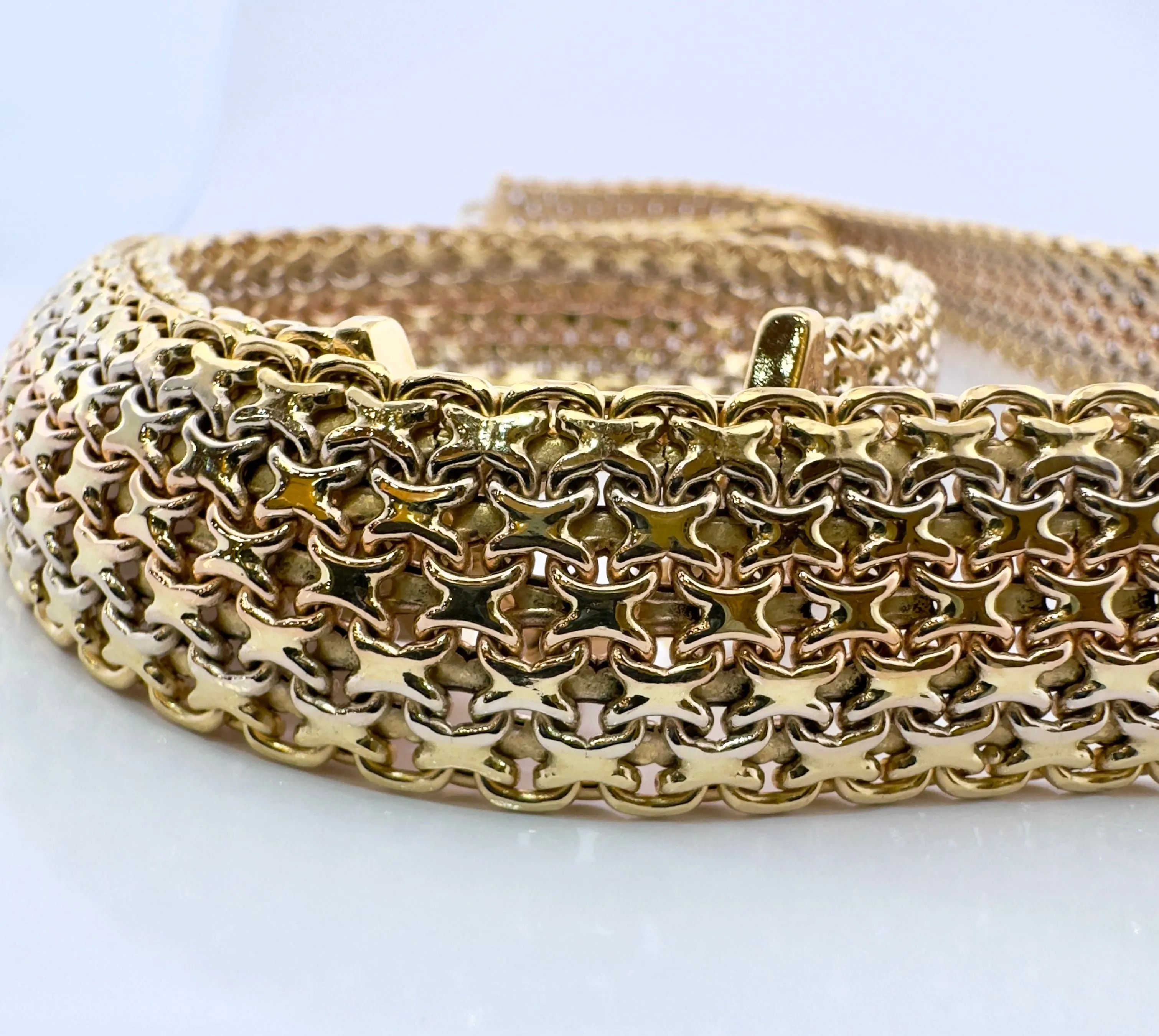 Parure deux pièces collier et bracelet 3 ors sold by 58 Facettes product image thumbnail 4