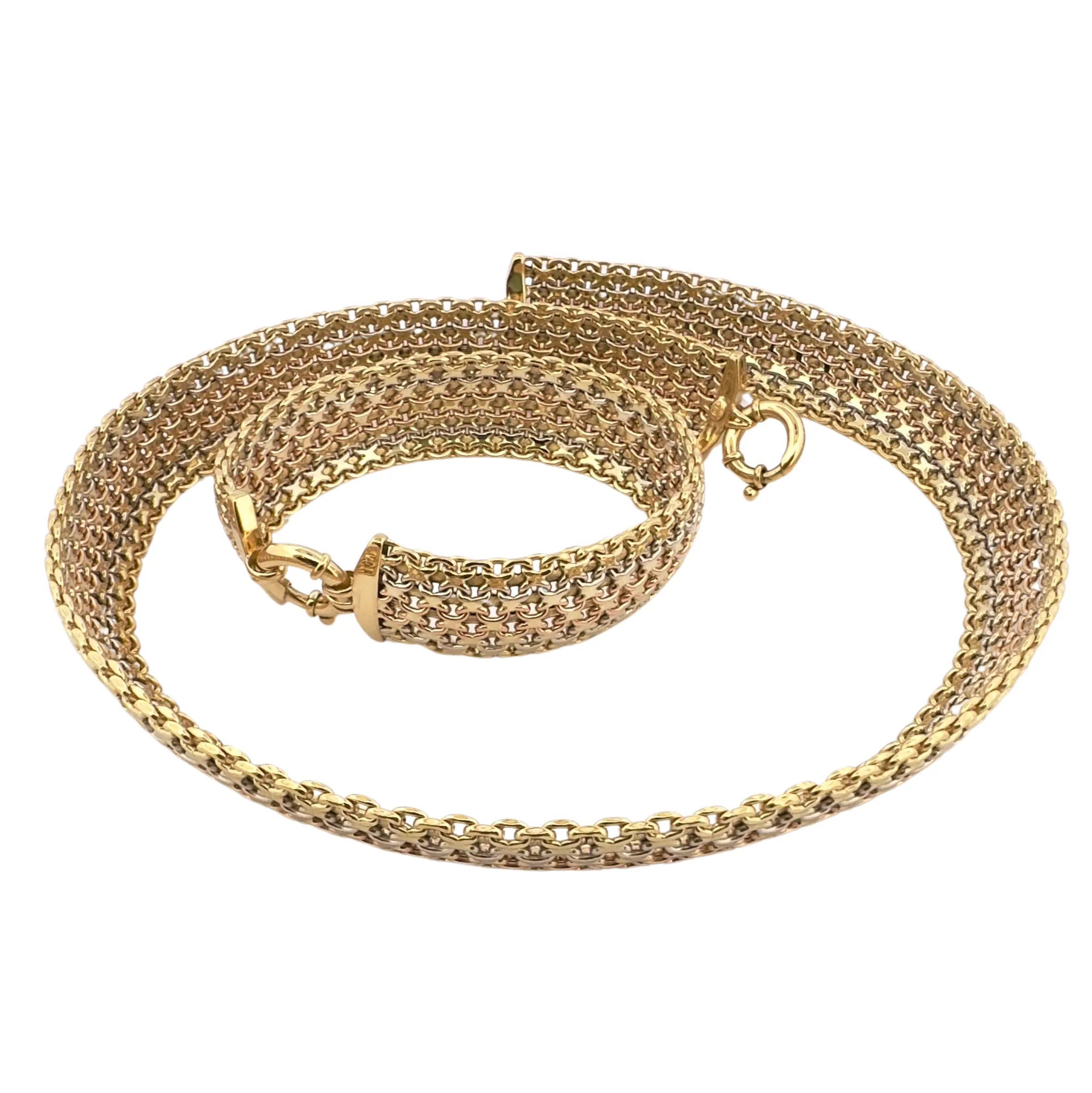 Parure deux pièces collier et bracelet 3 ors sold by 58 Facettes