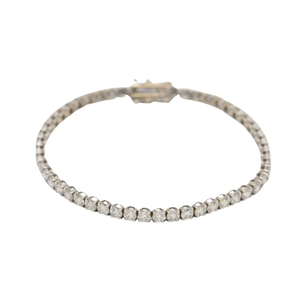 bracelet rivière en or blanc avec diamants sold by 58 Facettes