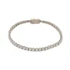 bracelet rivière en or blanc avec diamants sold by 58 Facettes