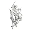 Broche " Gerbe" or gris 18K et diamants sold by 58 Facettes