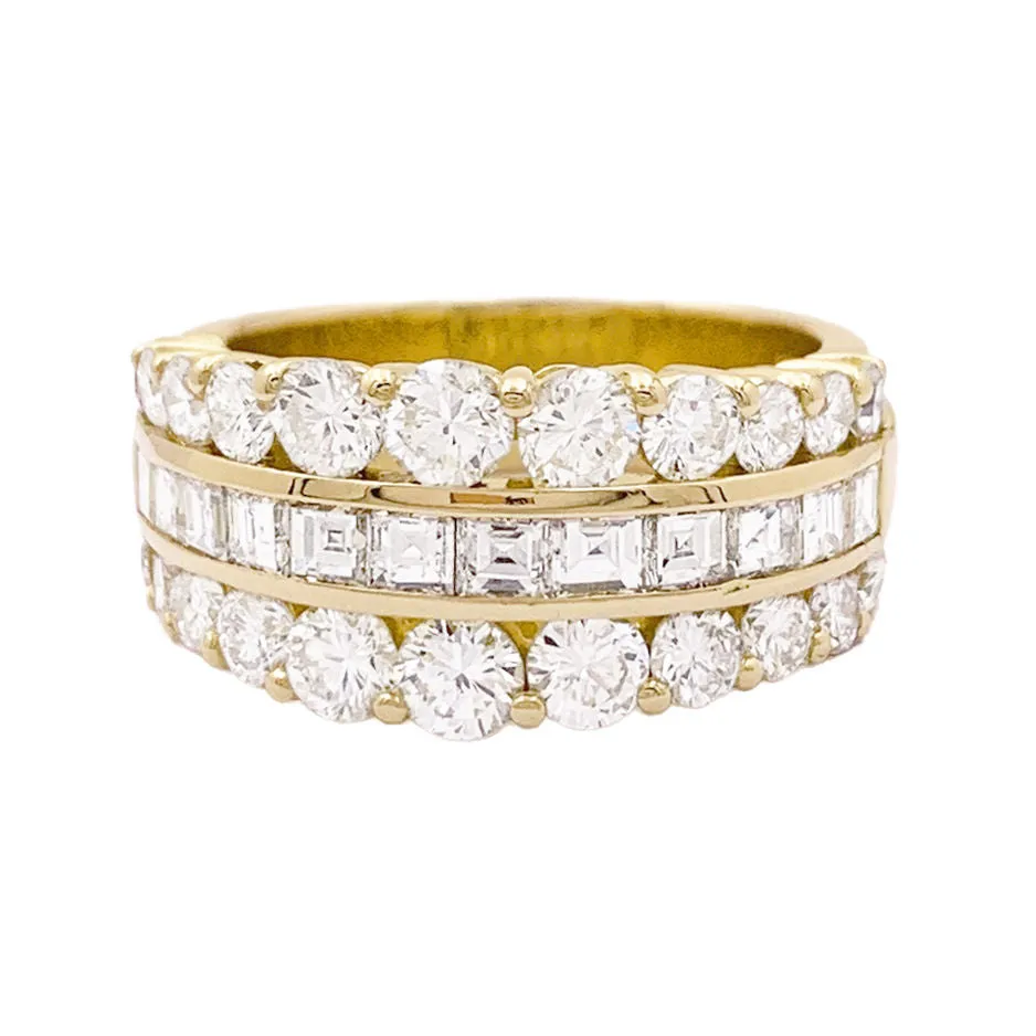 Bague bandeau diamants et or jaune. sold by 58 Facettes