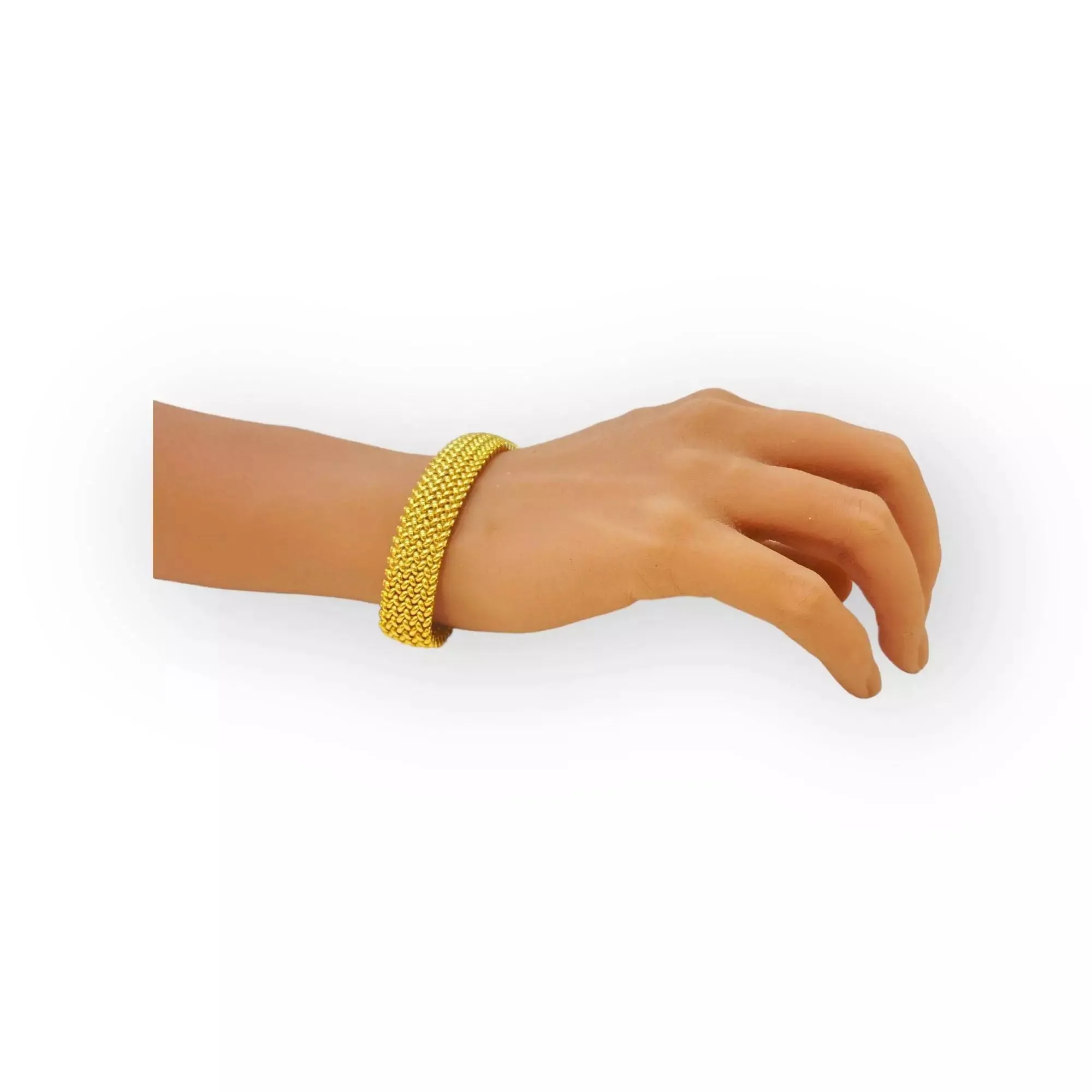 Bracelet maille ruban or jaune sold by 58 Facettes product image thumbnail 2