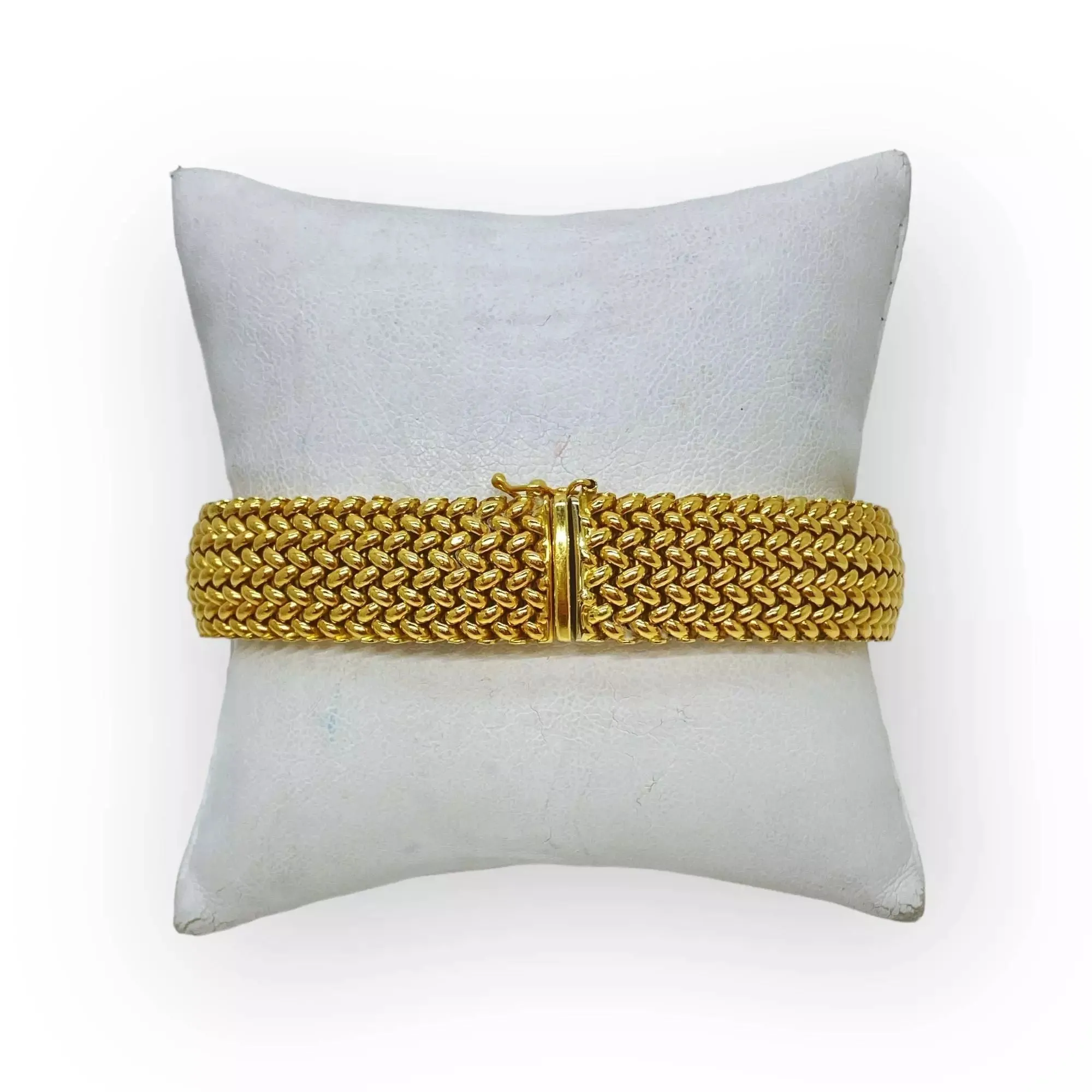 Bracelet maille ruban or jaune sold by 58 Facettes product image thumbnail 4