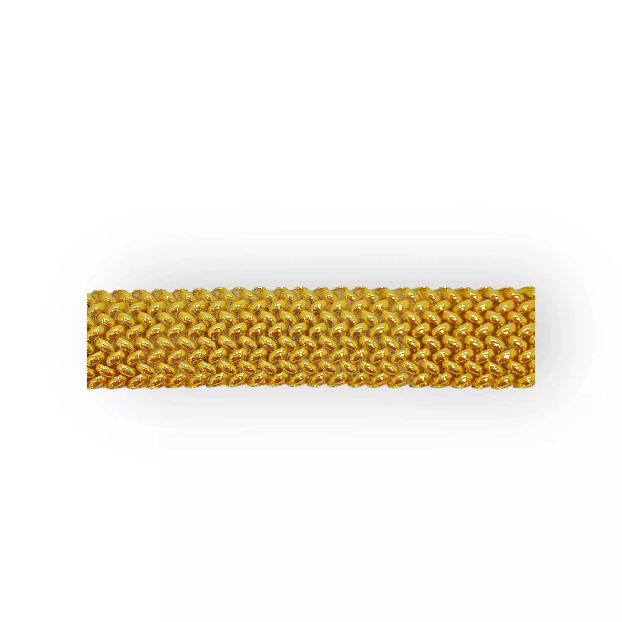 Bracelet maille ruban or jaune sold by 58 Facettes