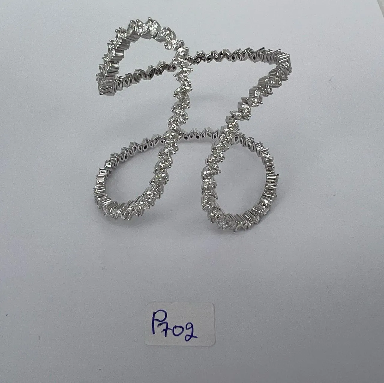 Bracelet bangle diamants Marquise sold by 58 Facettes product image thumbnail 2