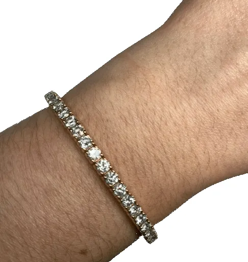 Bracelet rivière or jaune diamants sold by 58 Facettes product image thumbnail 2