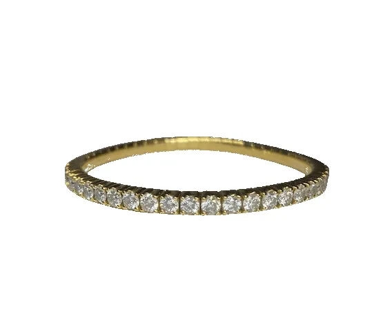 Bracelet rivière or jaune diamants sold by 58 Facettes product image thumbnail 3