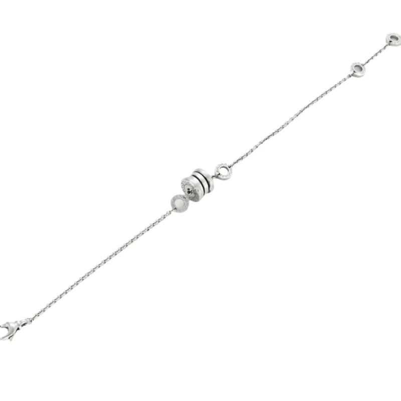 BULGARI - B ZERO - Bracelet maille forçat or gris sold by 58 Facettes