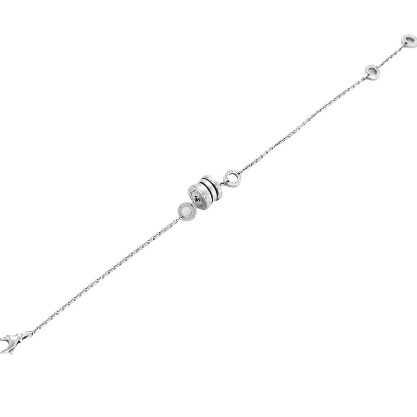 BULGARI - B ZERO - Bracelet maille forçat or gris sold by 58 Facettes