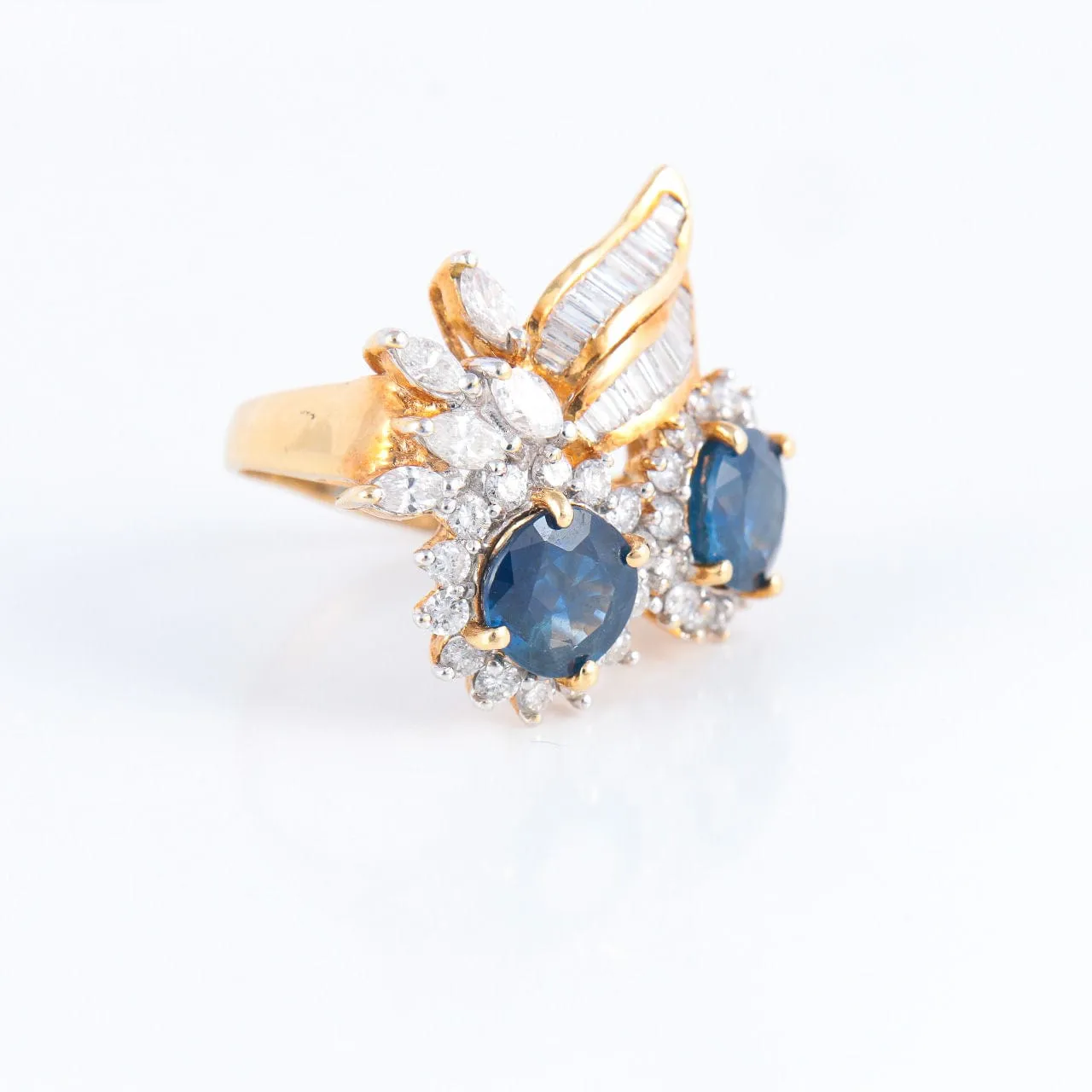 Bague Toi & Moi, Saphirs Diamants sold by 58 Facettes product image thumbnail 3