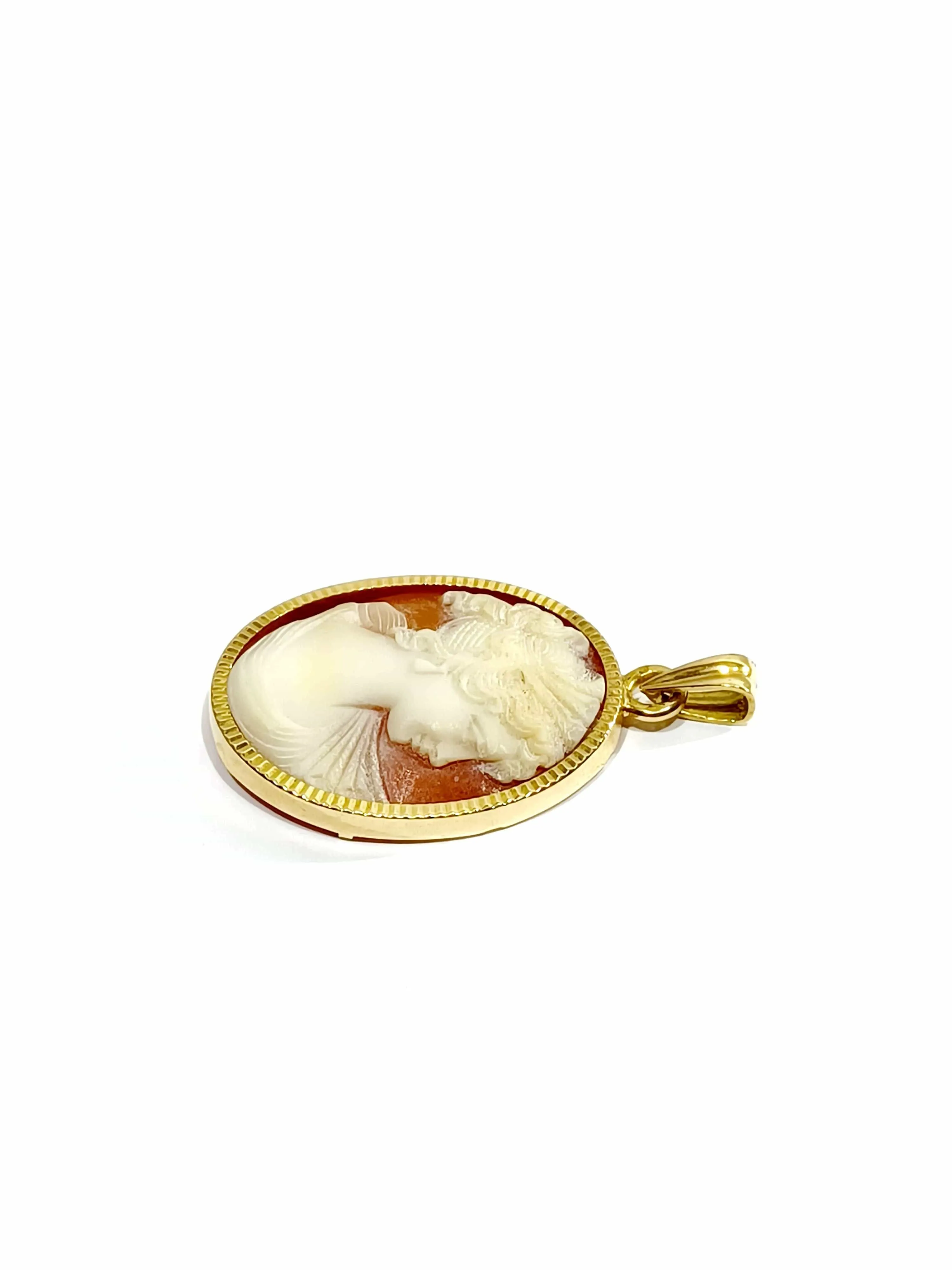Pendentif or rose et Camée coquillage sold by 58 Facettes product image thumbnail 4