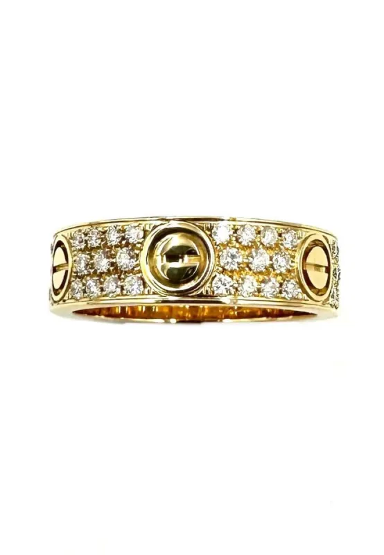 CARTIER - Bague "Love" Or jaune Diamants sold by 58 Facettes