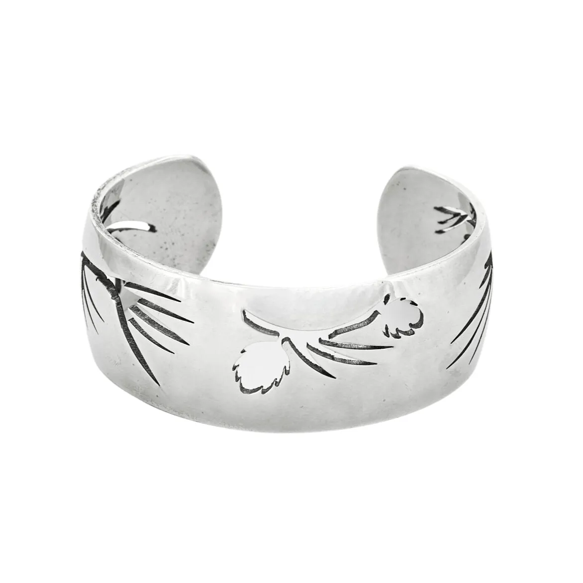 Hermès - Bracelet manchette ouverte argent sold by 58 Facettes