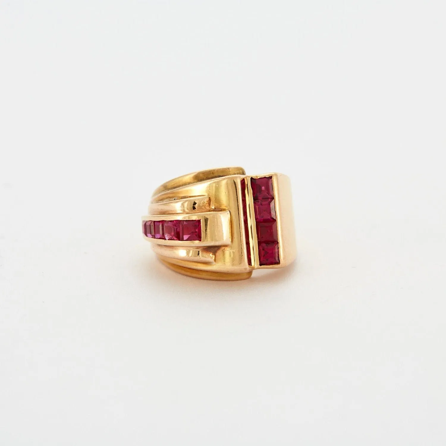 Bague Tank Or jaune Rubis sold by 58 Facettes product image thumbnail 3