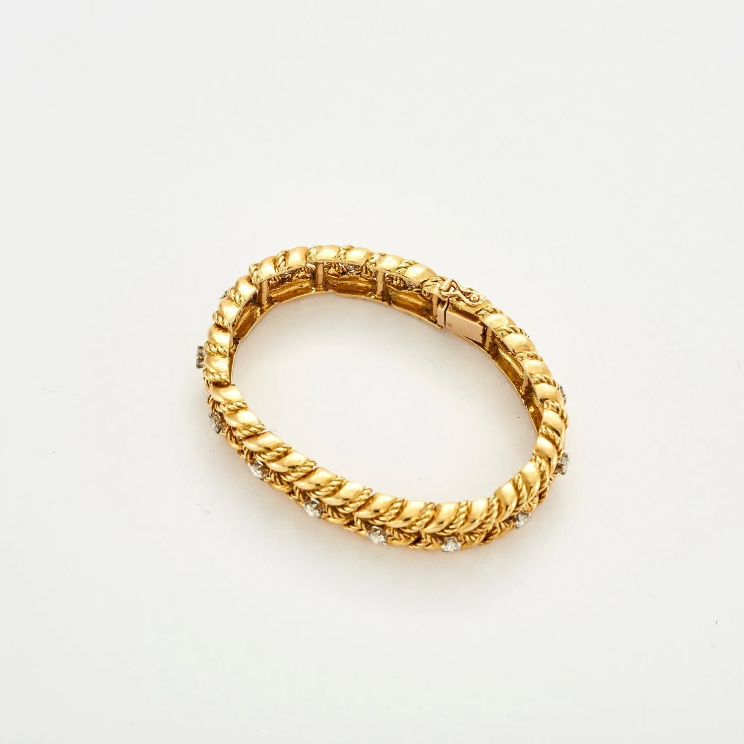 Bracelet or jaune et diamants sold by 58 Facettes product image thumbnail 3