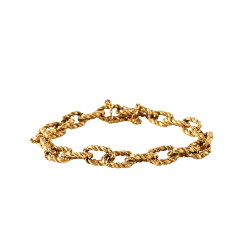 Bracelet or ciselé or jaune 18K sold by 58 Facettes