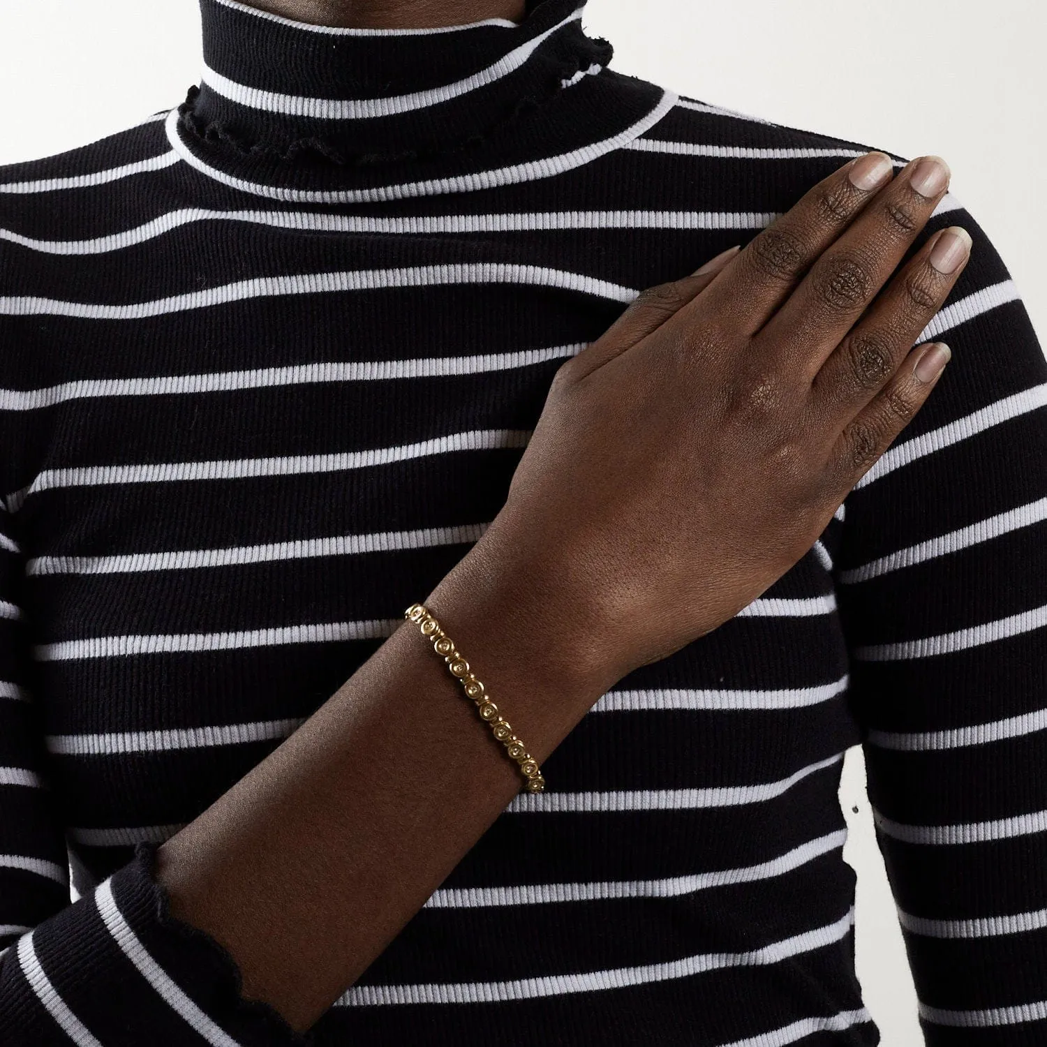 Bracelet Rivière de Diamants Or Jaune sold by 58 Facettes product image thumbnail 2