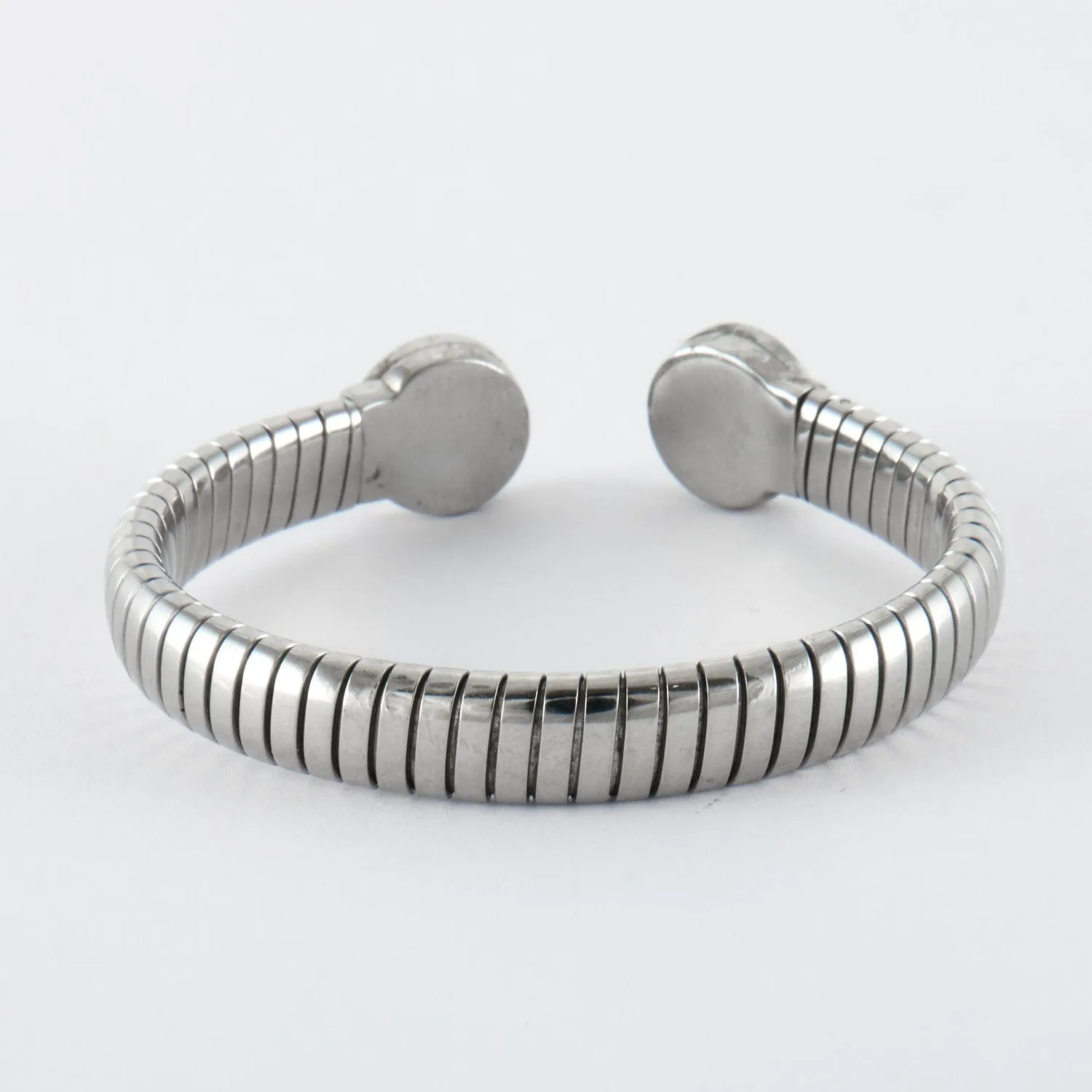 BULGARI - Bracelet ouvert or gris et diamants sold by 58 Facettes product image thumbnail 5