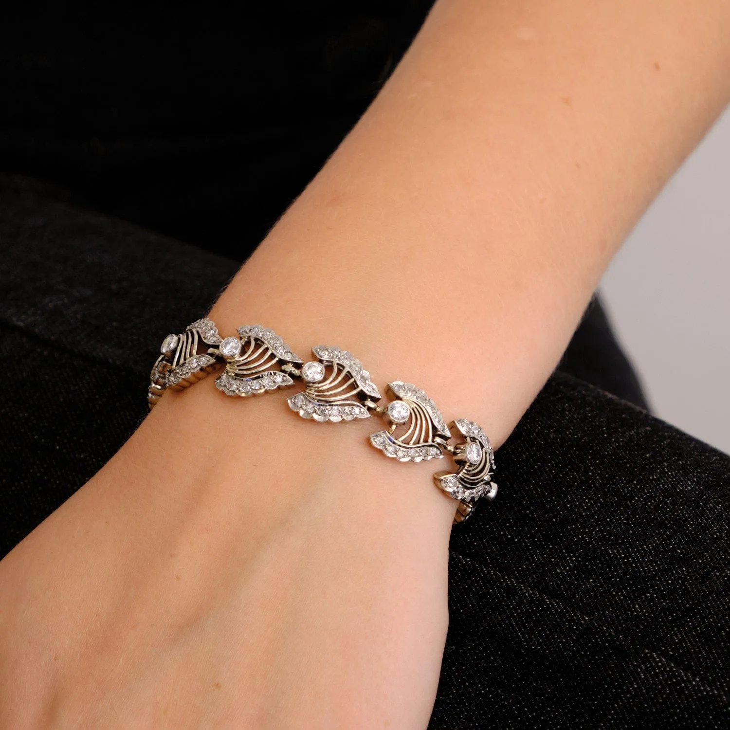 Bracelet Platine Or et Diamants sold by 58 Facettes product image thumbnail 3