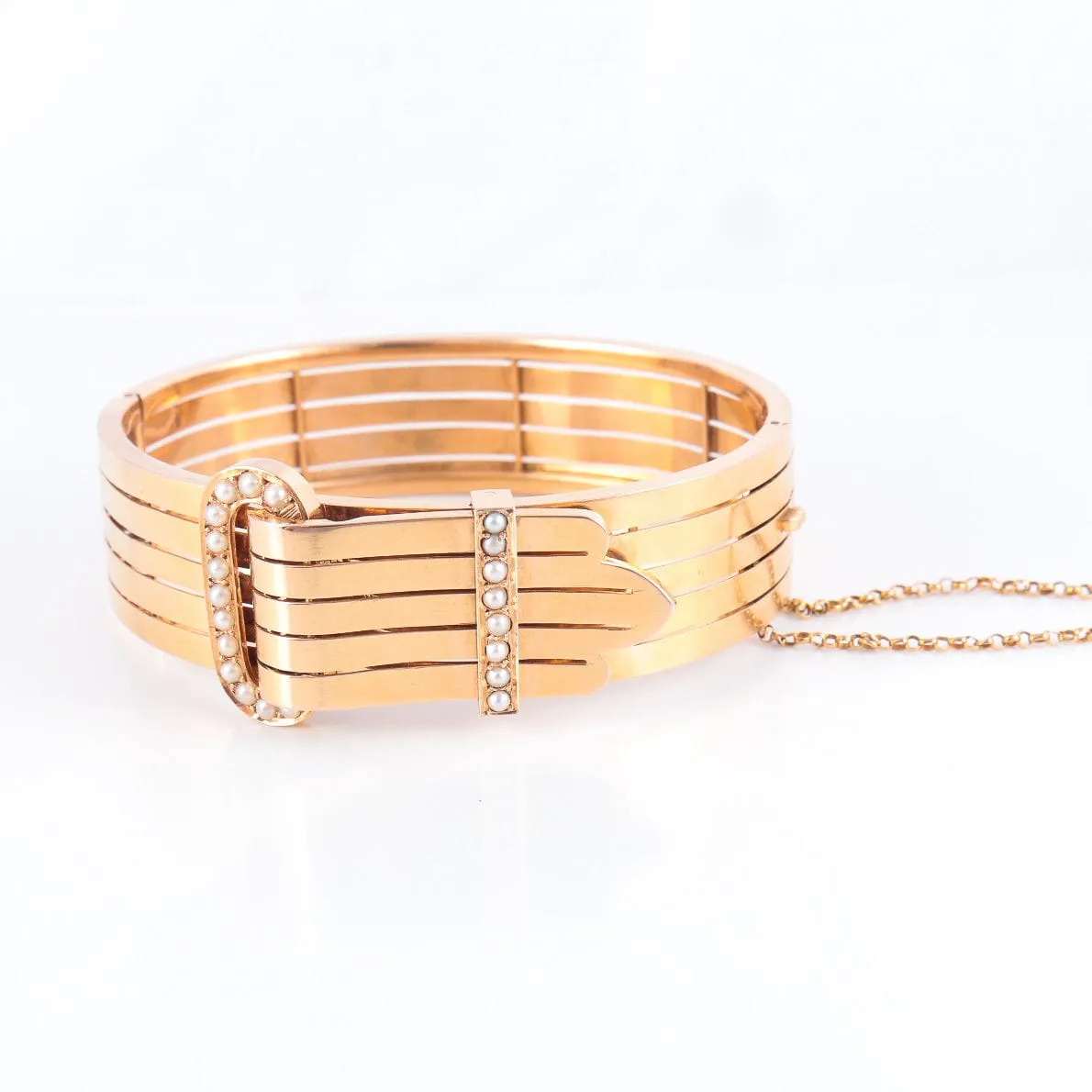 Bracelet Ceinture, Or Jaune & Perles Fines sold by 58 Facettes