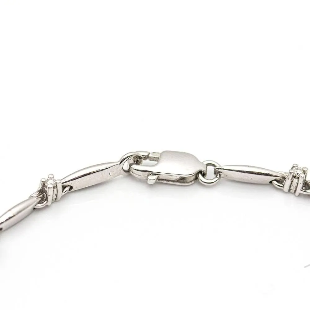 Bracelet "Printemps" Or blanc Saphirs Diamants sold by 58 Facettes product image thumbnail 2