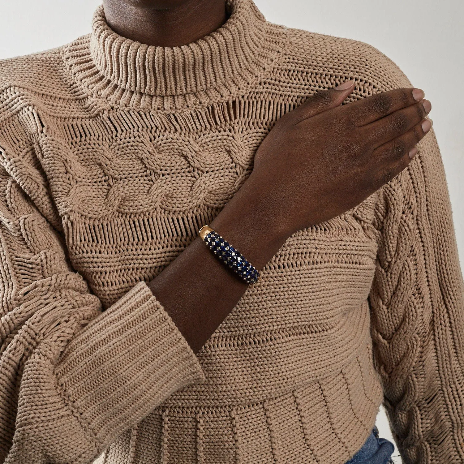 Bracelet Saphirs Diamants sold by 58 Facettes product image thumbnail 2