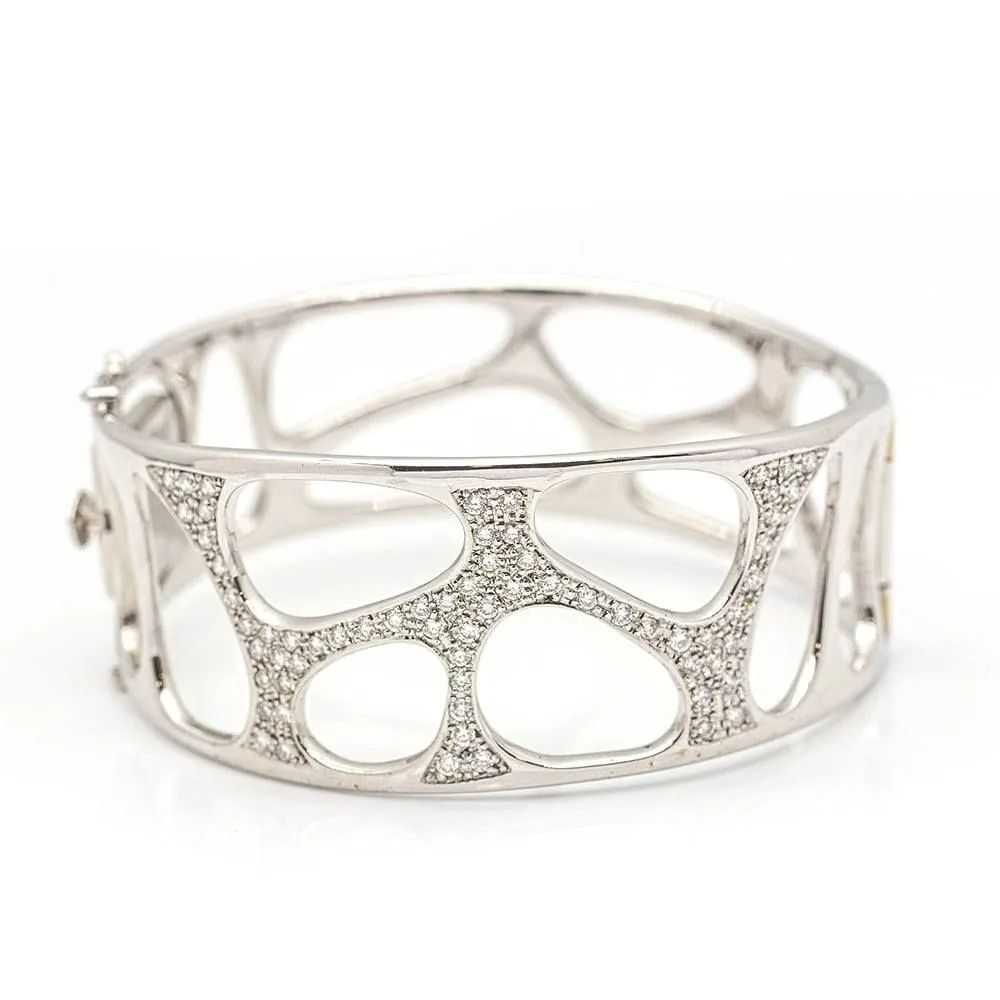 Bracelet Diamants Or blanc . sold by 58 Facettes