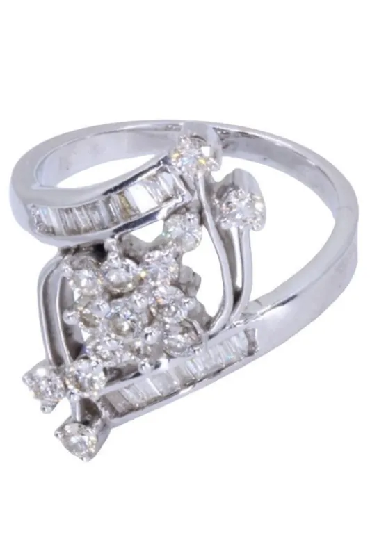 BAGUE MODERNE DIAMANTS sold by 58 Facettes