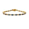 Bracelet ligne Saphirs Diamants sold by 58 Facettes
