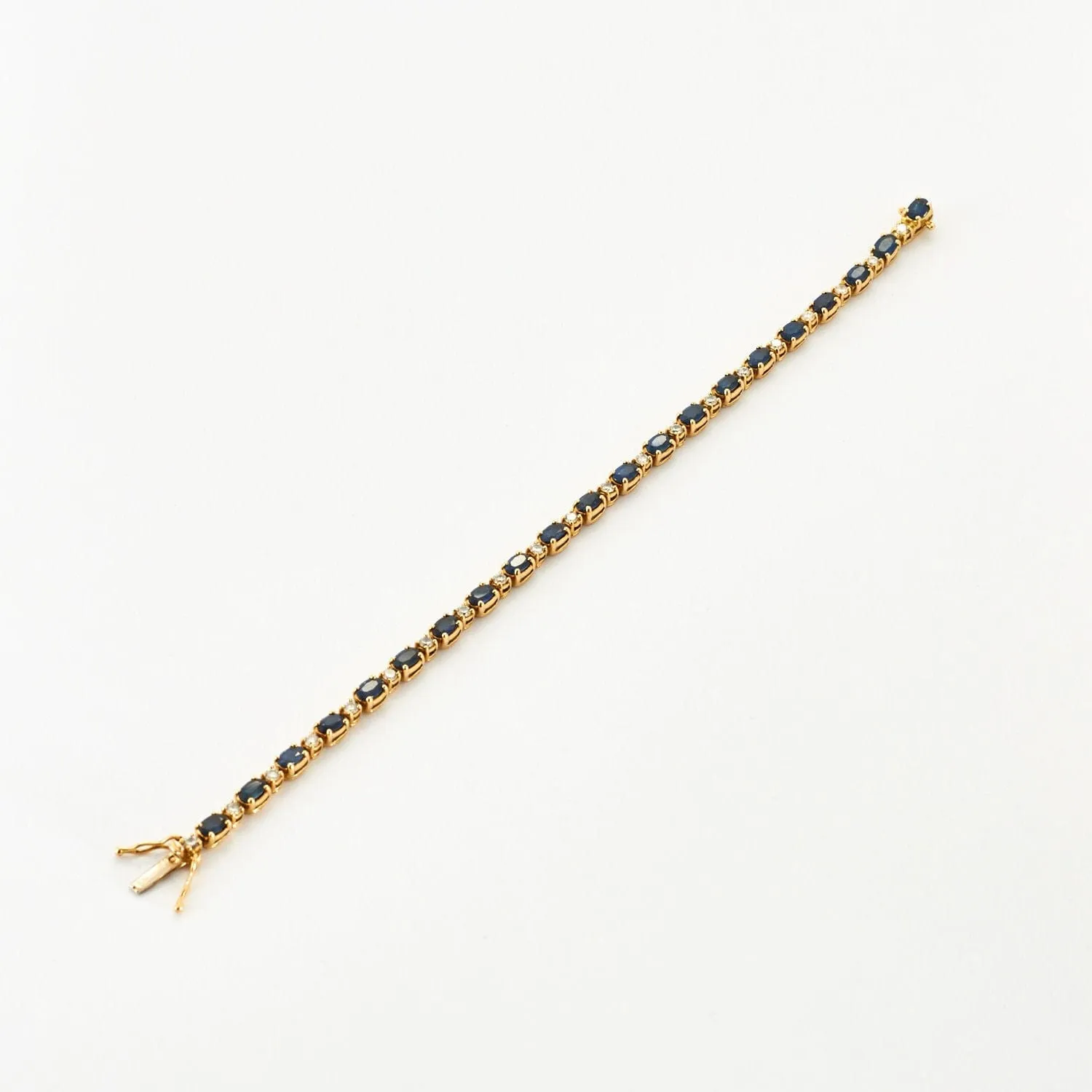 Bracelet ligne Saphirs Diamants sold by 58 Facettes product image thumbnail 4