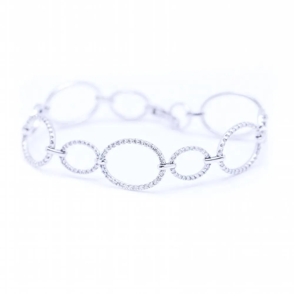 Bracelet Or Blanc Diamants sold by 58 Facettes product image thumbnail 2