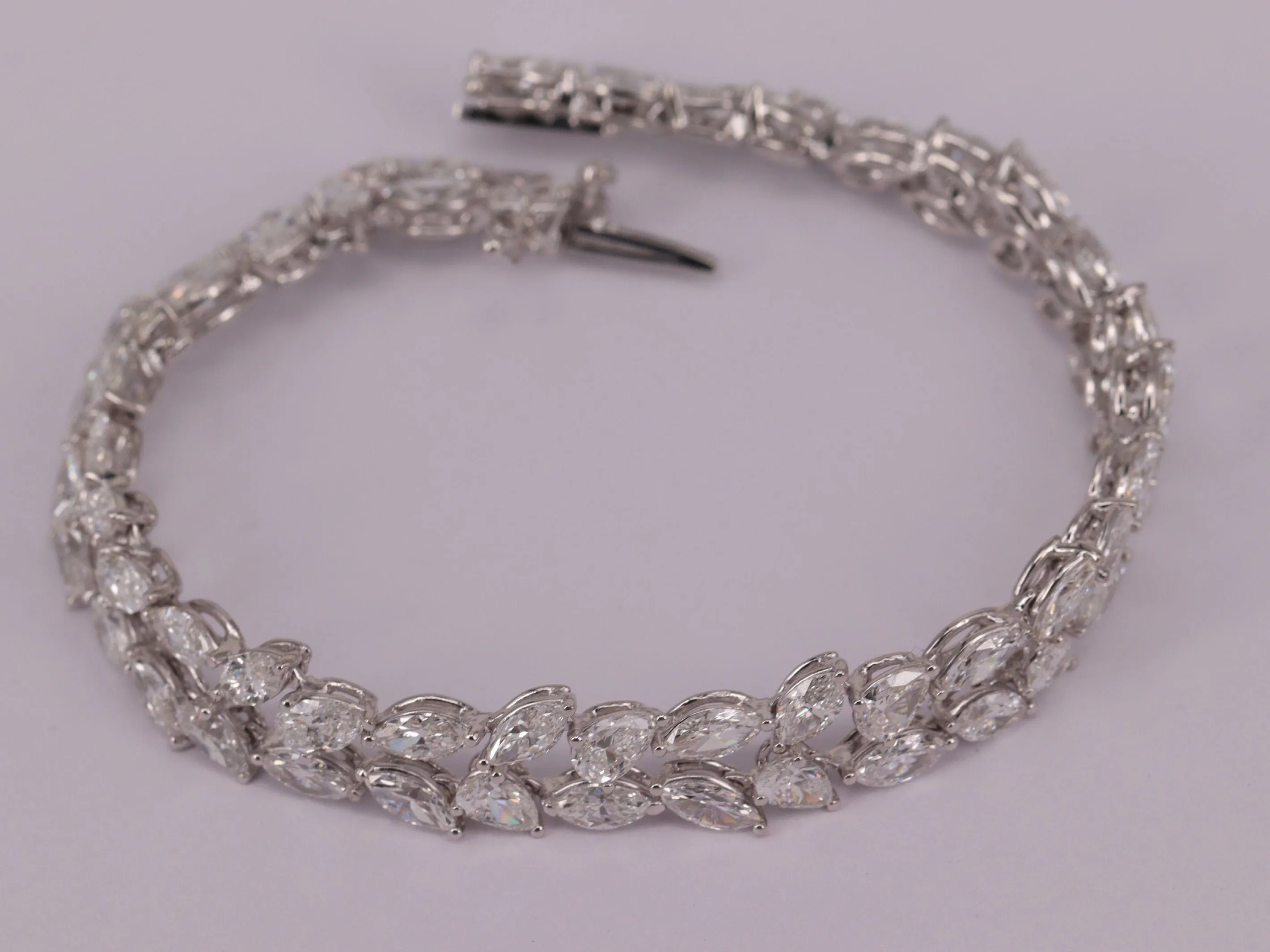 Bracelet Tennis Or blanc Diamants sold by 58 Facettes product image thumbnail 3
