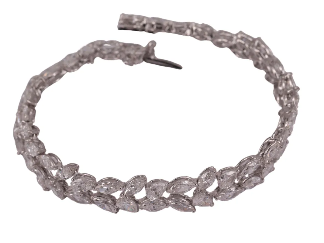 Bracelet Tennis Or blanc Diamants sold by 58 Facettes