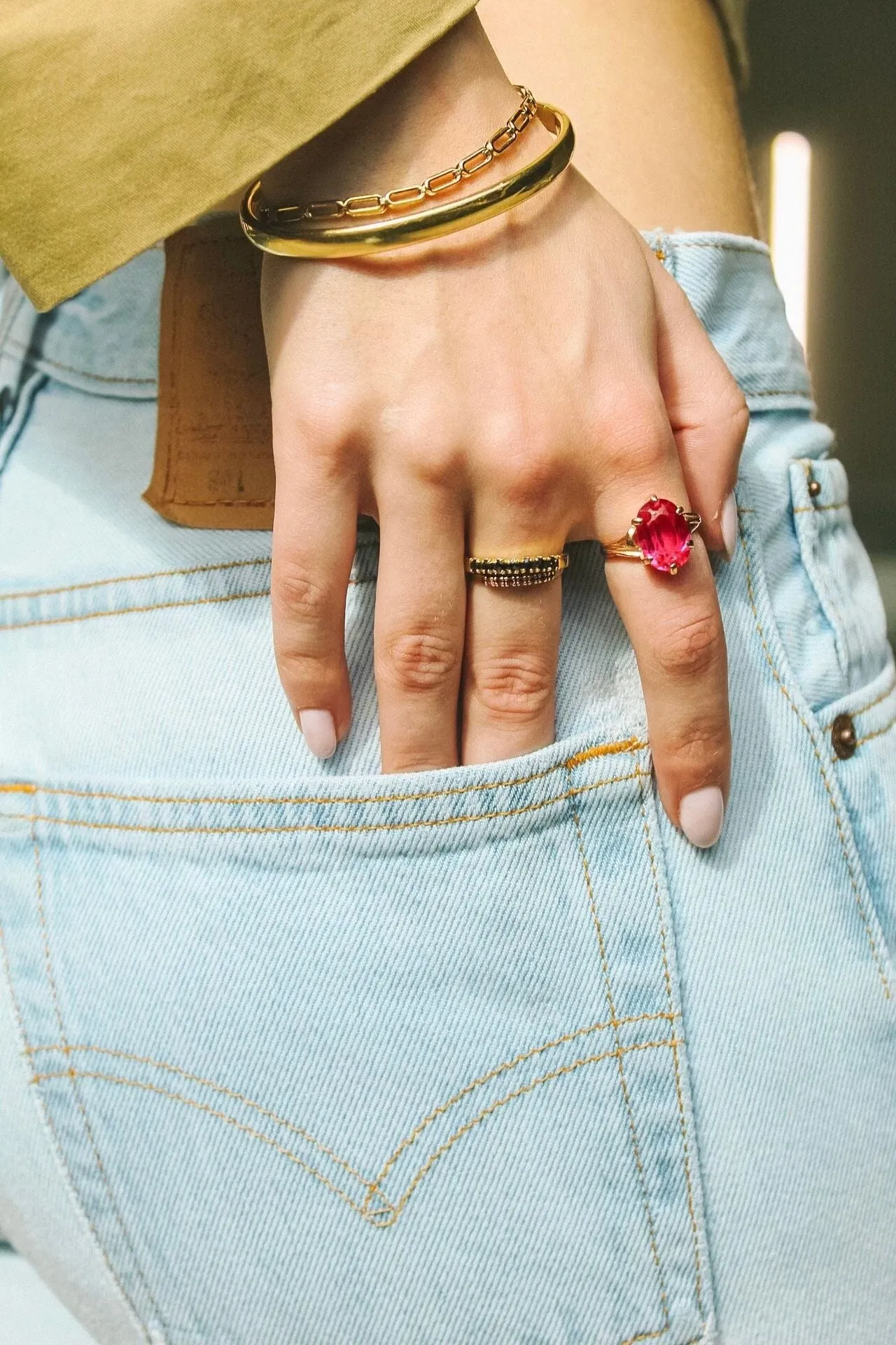 Bracelet ovale Or jaune sold by 58 Facettes product image thumbnail 2