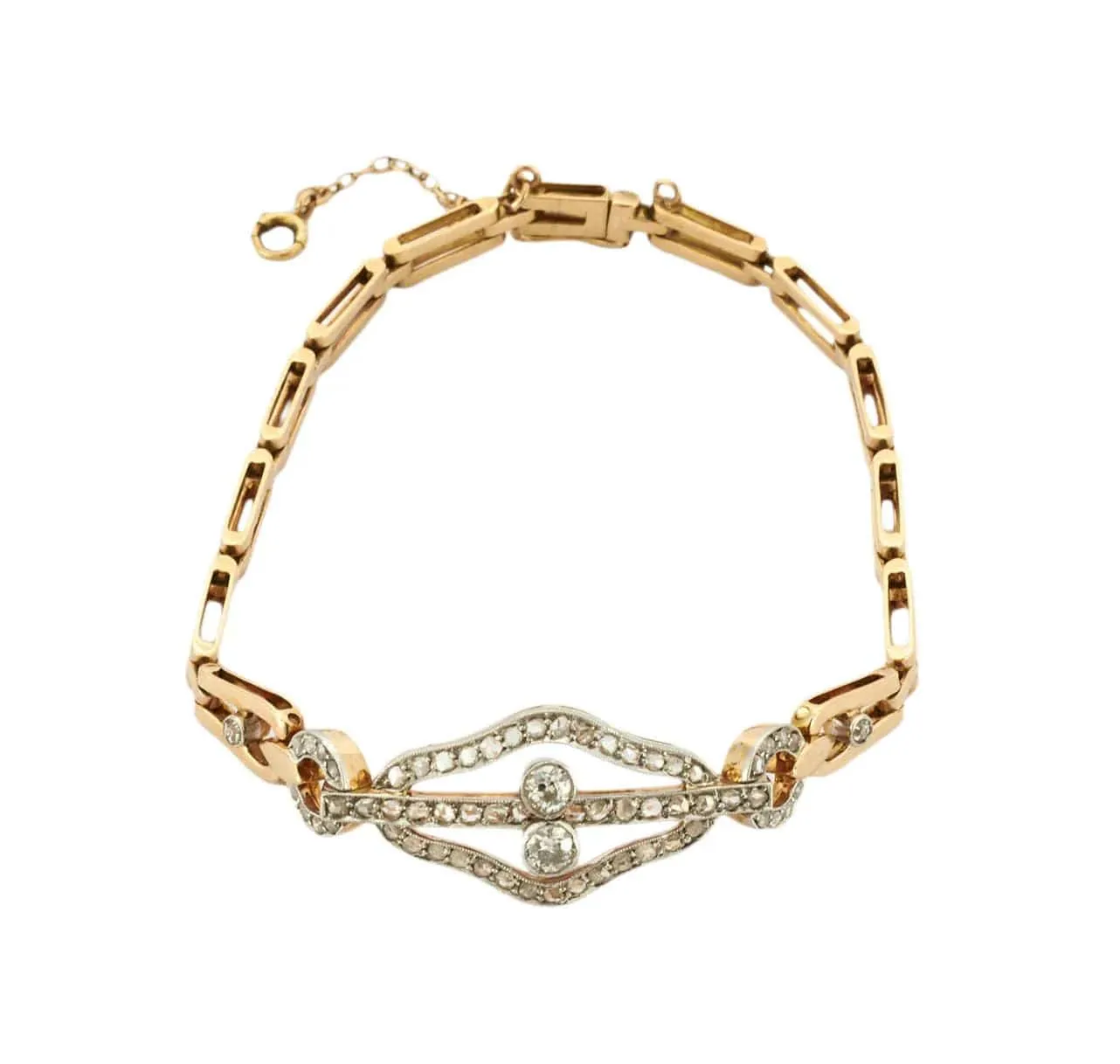 Bracelet Art Déco Or jaune Diamant sold by 58 Facettes product image thumbnail 4