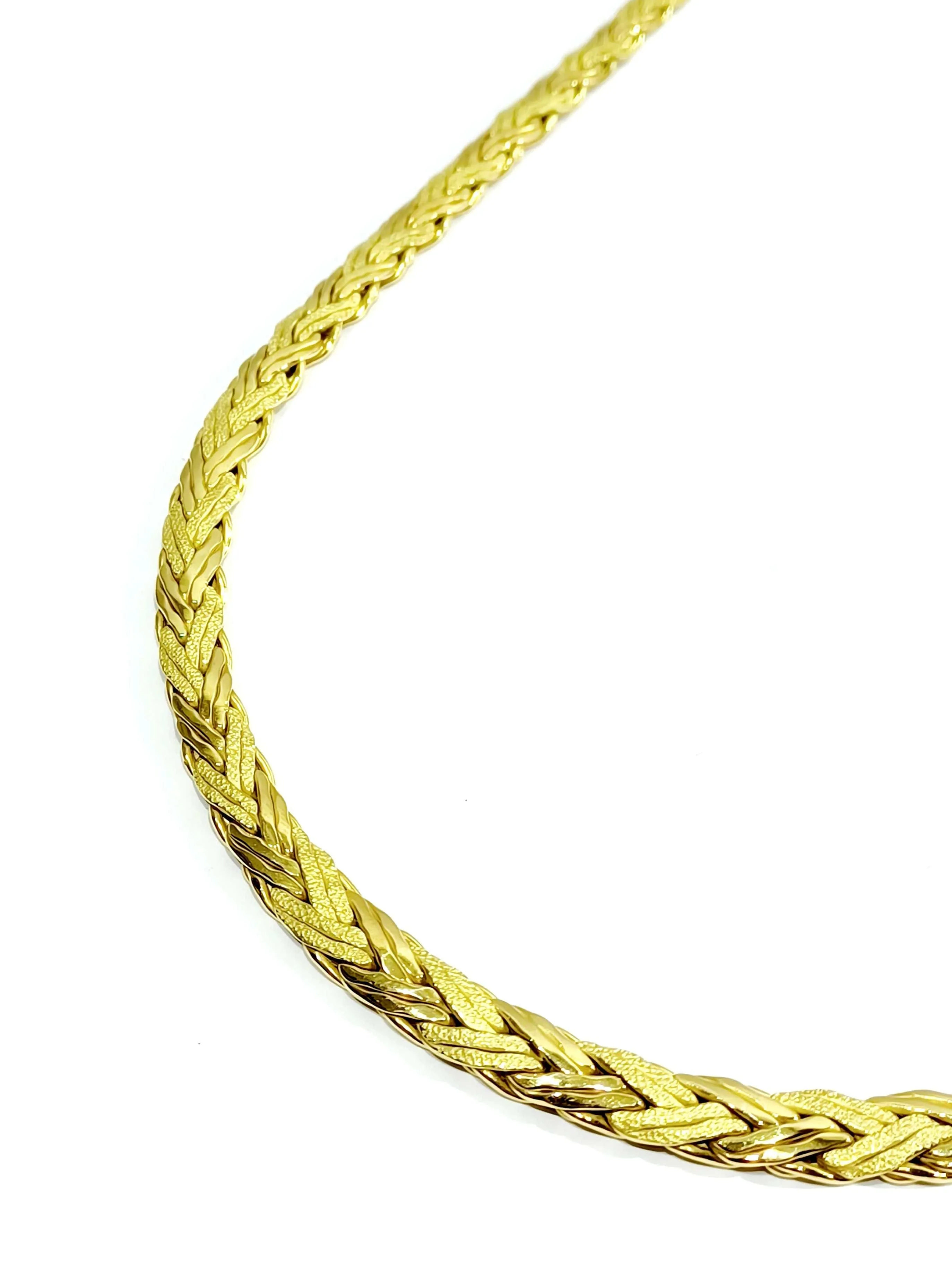 Collier Or jaune Lisse et Sablé sold by 58 Facettes product image thumbnail 5
