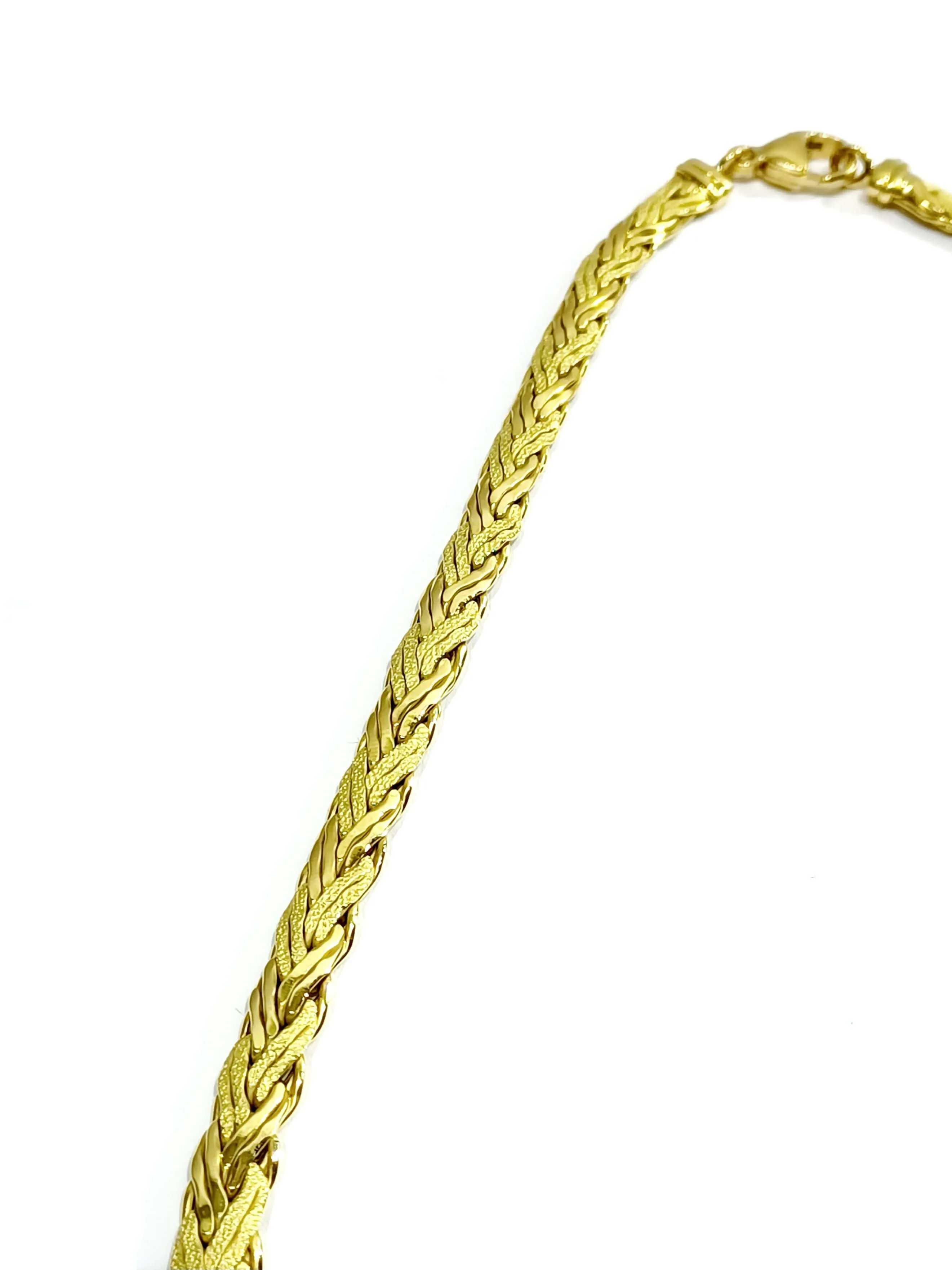 Collier Or jaune Lisse et Sablé sold by 58 Facettes product image thumbnail 4