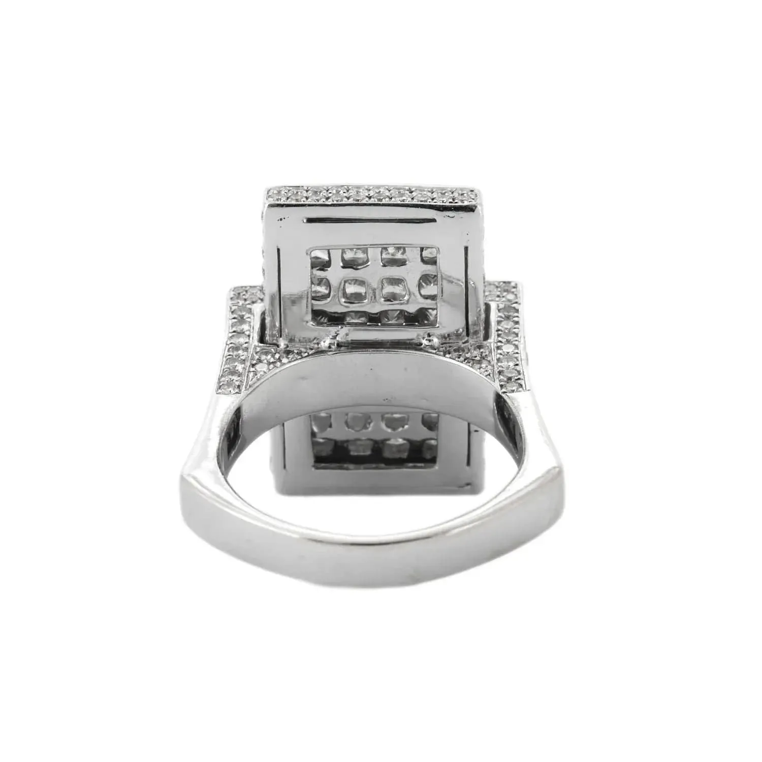 BAGUE RECTANGLE OR & DIAMANTS sold by 58 Facettes product image thumbnail 5