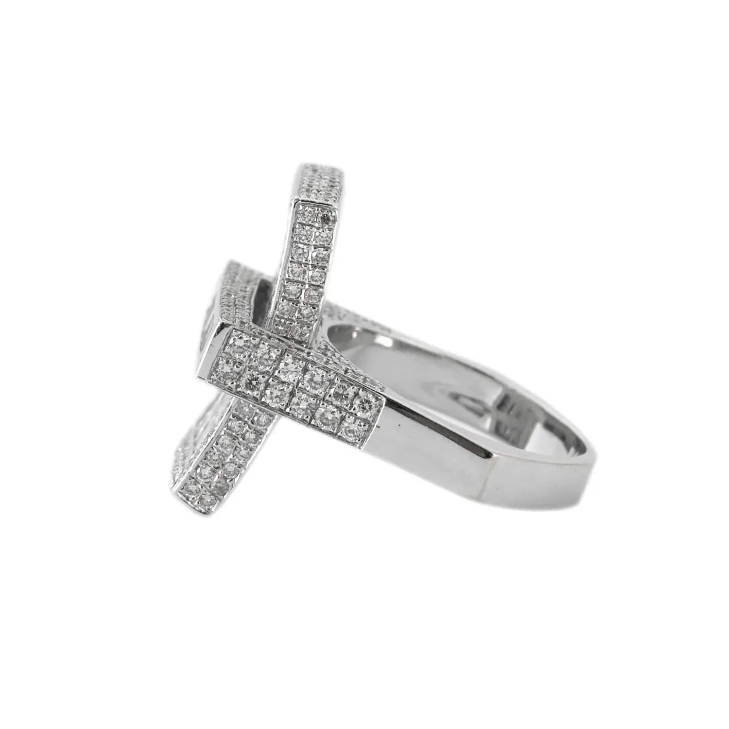 BAGUE RECTANGLE OR & DIAMANTS sold by 58 Facettes product image thumbnail 4