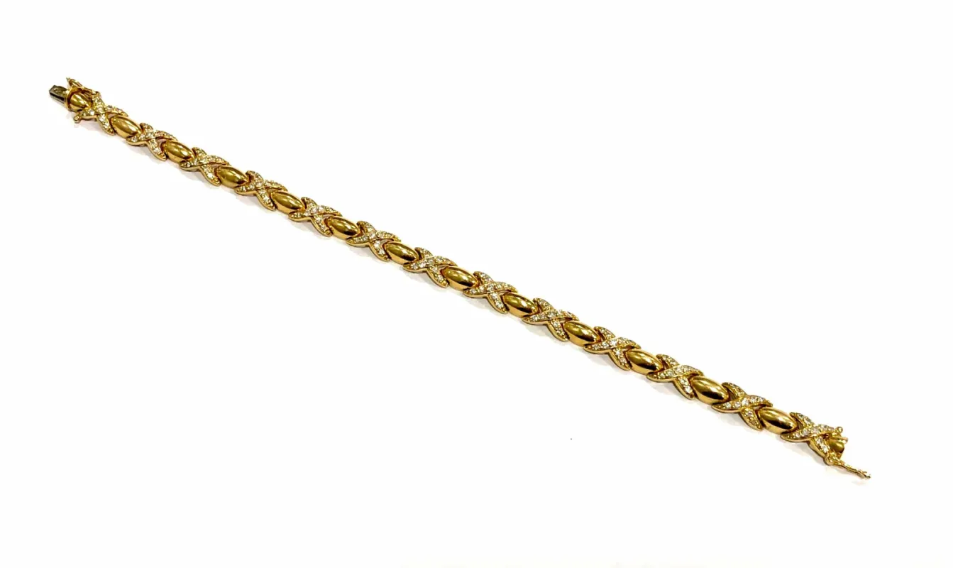 Bracelet Or jaune Diamants sold by 58 Facettes