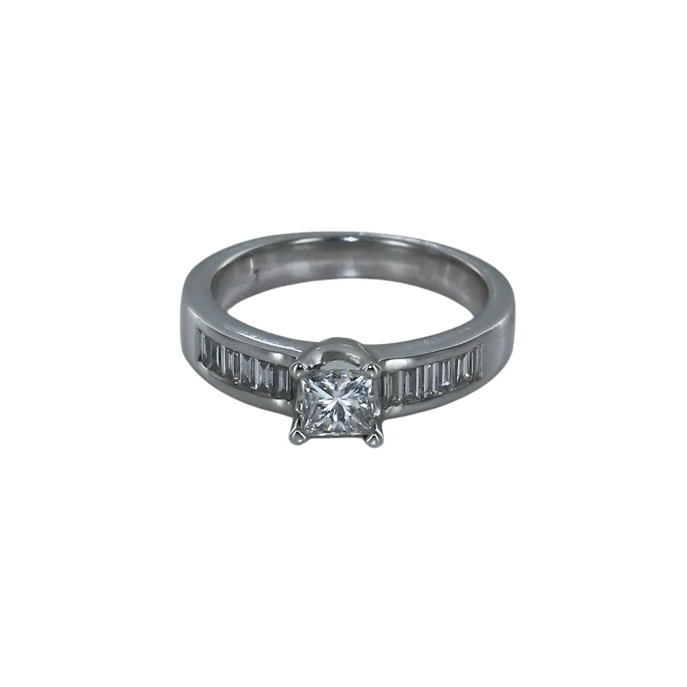 Bague Solitaire Or blanc Diamants sold by 58 Facettes