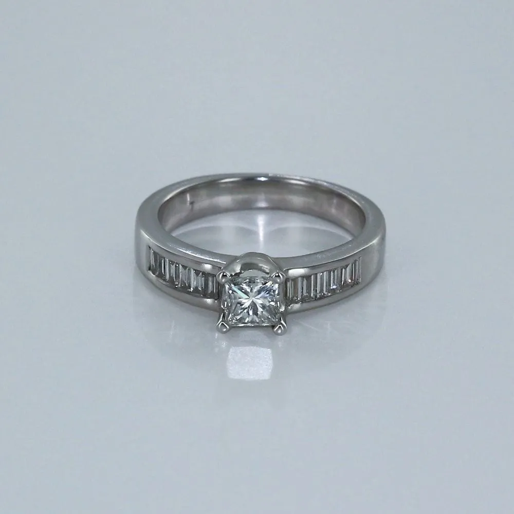 Bague Solitaire Or blanc Diamants sold by 58 Facettes product image thumbnail 3