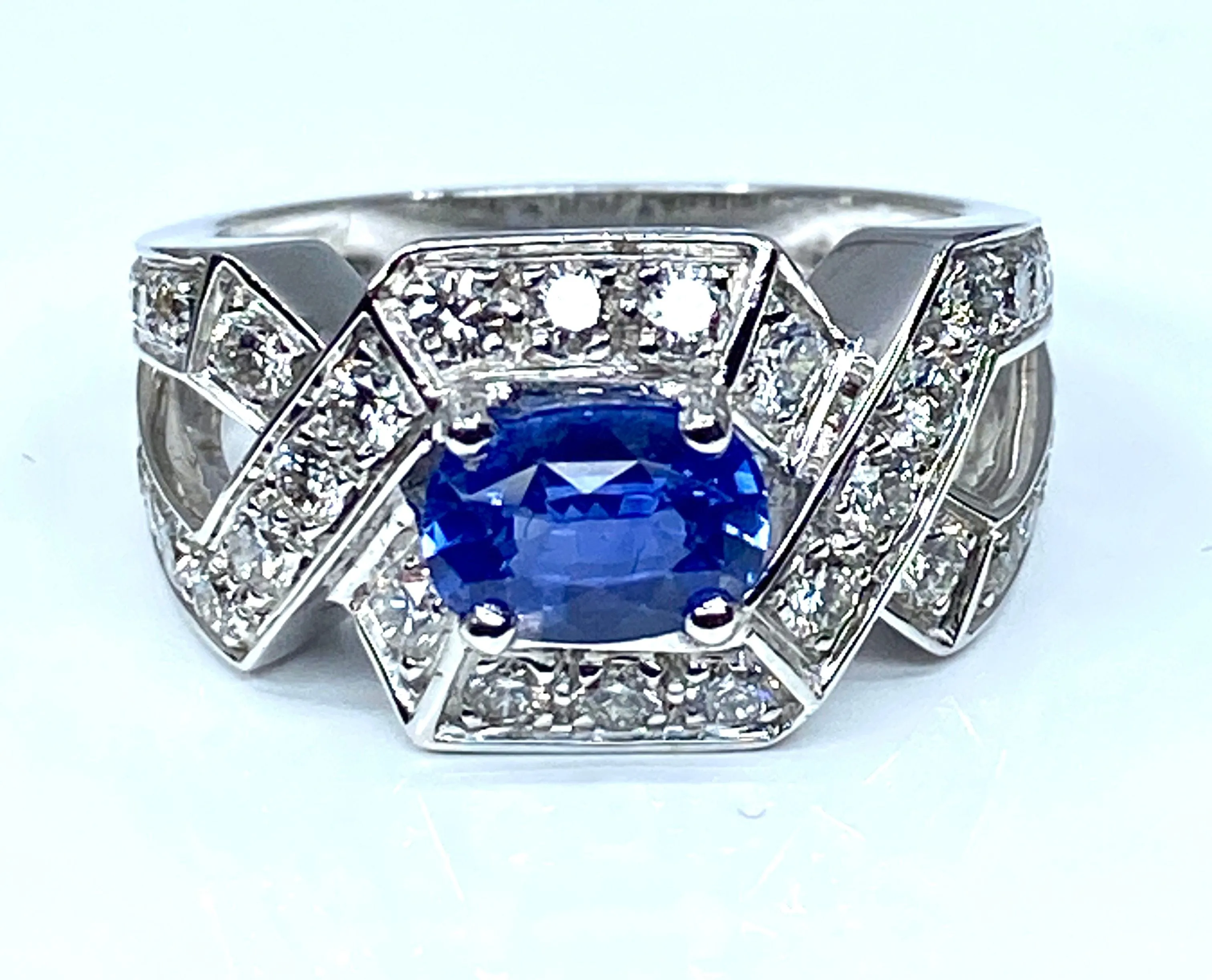 Bague bandeau saphir Ceylan diamants sold by 58 Facettes product image thumbnail 3