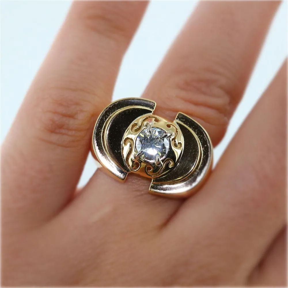 Bague tank diamant ancien sold by 58 Facettes product image thumbnail 2