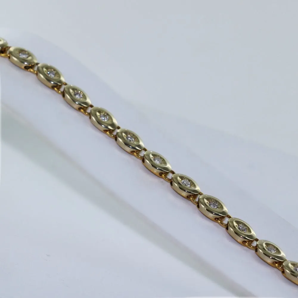 Bracelet or jaune et diamants sold by 58 Facettes product image thumbnail 3