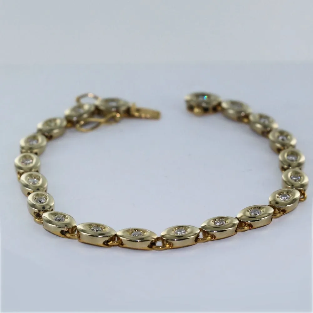 Bracelet or jaune et diamants sold by 58 Facettes product image thumbnail 4