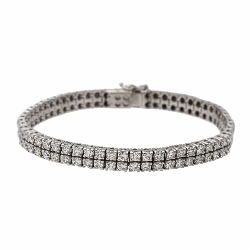 Bracelet Ligne Or blanc Diamant sold by 58 Facettes