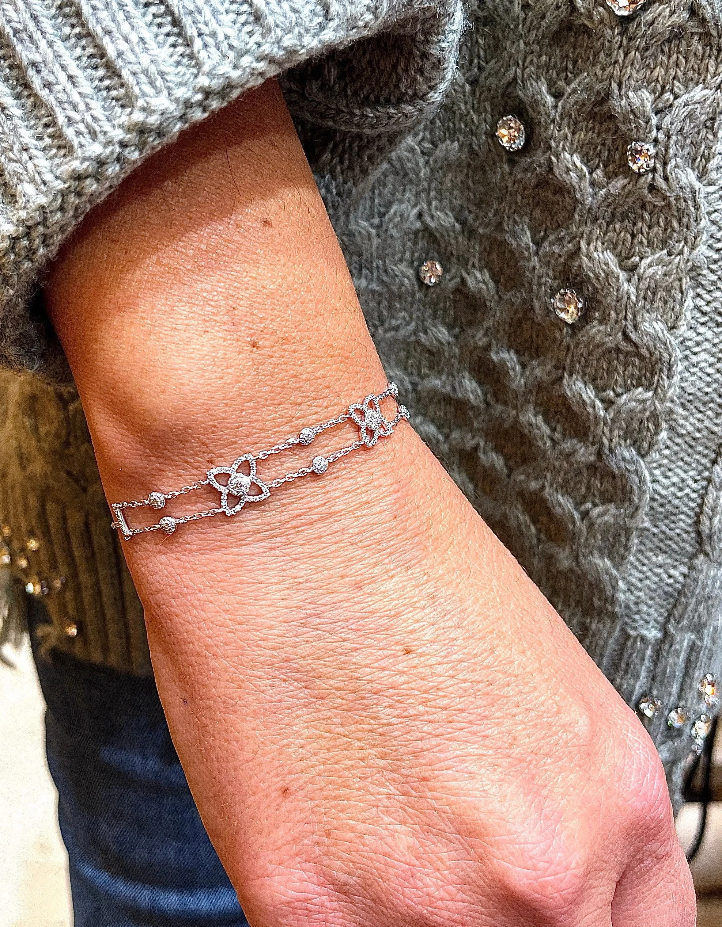 Bracelet or blanc diamants sold by 58 Facettes product image thumbnail 5