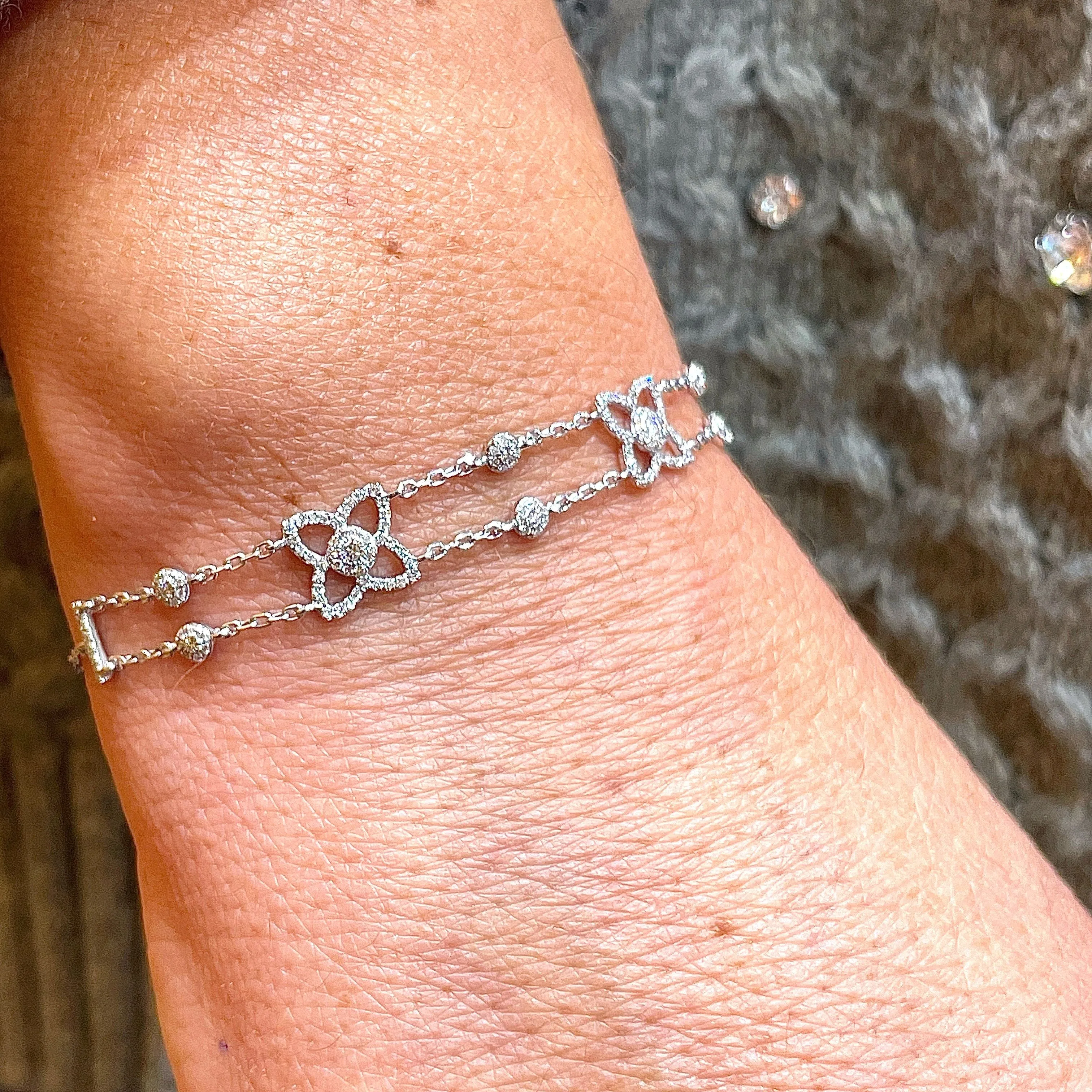 Bracelet or blanc diamants sold by 58 Facettes product image thumbnail 2